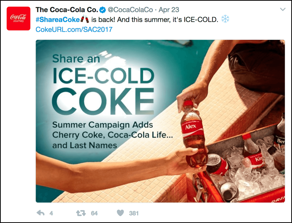 coke-twitter-post-of-a-cooler-next-to-a-pool